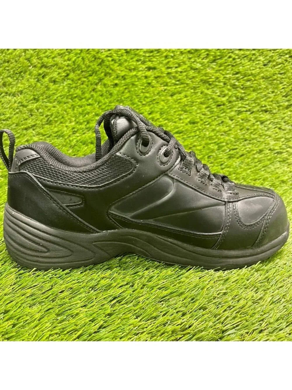Reebok Centose Womens Size 7.5W Black Leather Composite Toe Safety Work Shoes